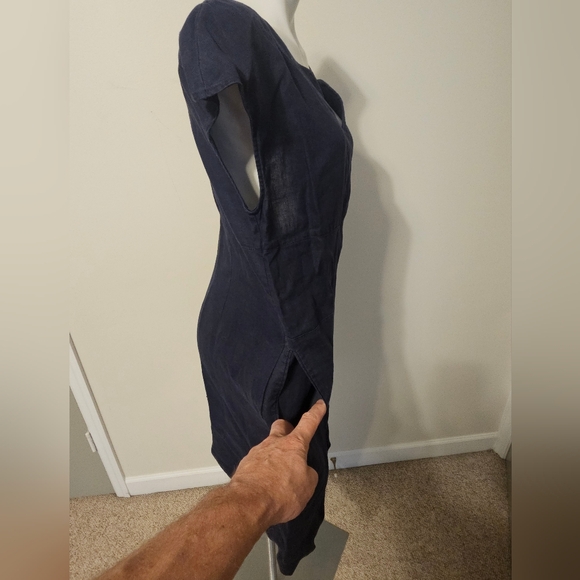 Boden 100% Linen Sheath Dress Size 10R EUC - Picture 4 of 7